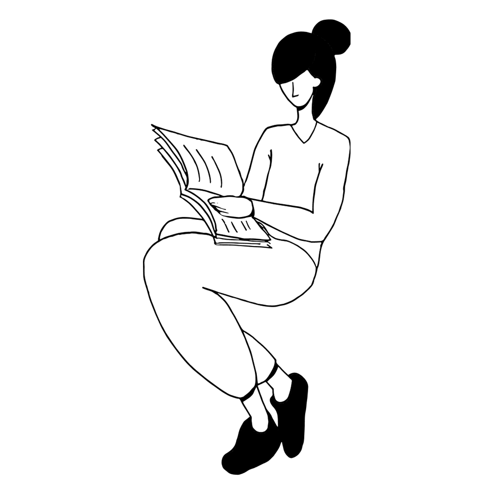 Girl reading copy